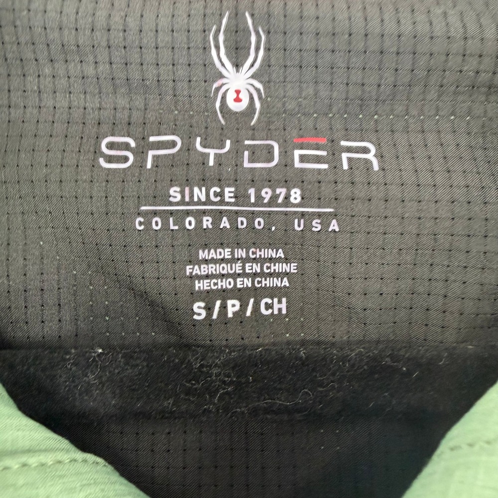 NWT Spyder ProWeb Travel FlexWeb Stretch Shirt Mens Small Spruce Green Gorpcore - Picture 3 of 10